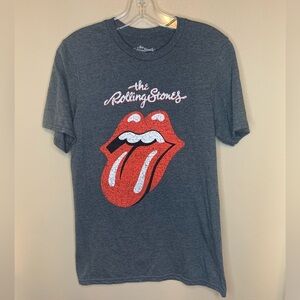 The Rolling Stones Unisex Tee T-shirt Size Small Gray